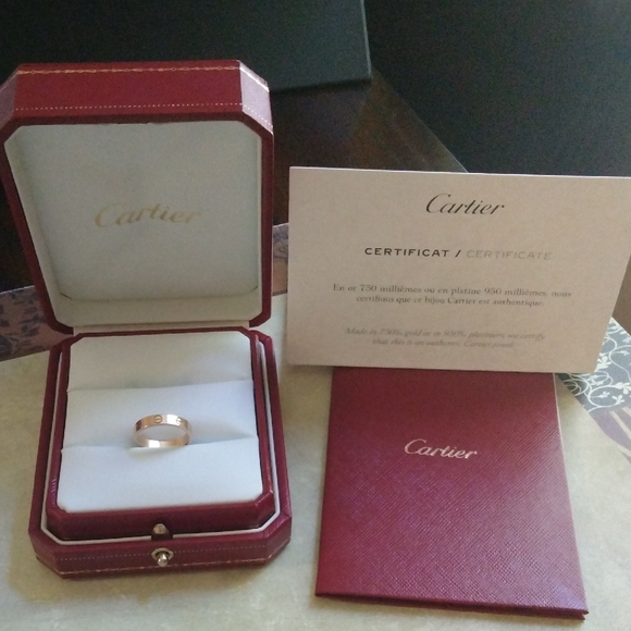 Cartier Jewelry - 🚨SOLD🚨Cartier Rose Gold Love Band with Red Presentation Case